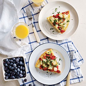 Peppery potato omelet