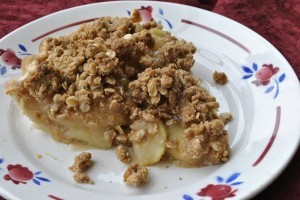 Perfect apple crumble pie