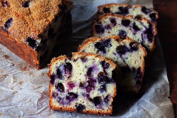 Perfect blueberry muffin loaf