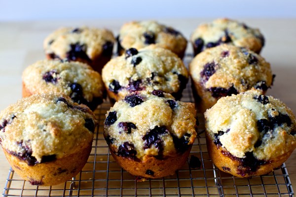 Perfect blueberry muffins