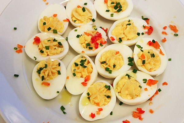 Perfect deviled eggs