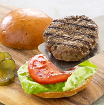 Perfect grilled hamburgers