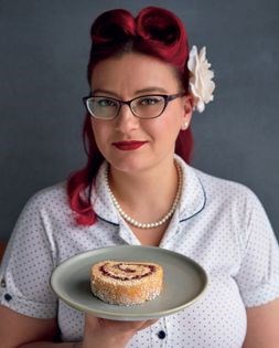 Perfect jam Swiss roll