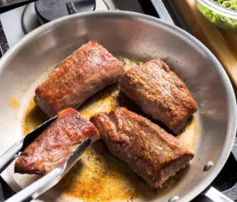 Perfect pan-seared pork tenderloin steaks