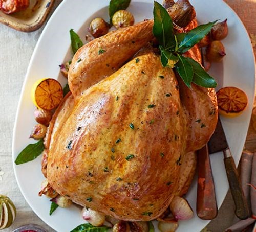 Perfect pancetta & roast shallot stuffed turkey