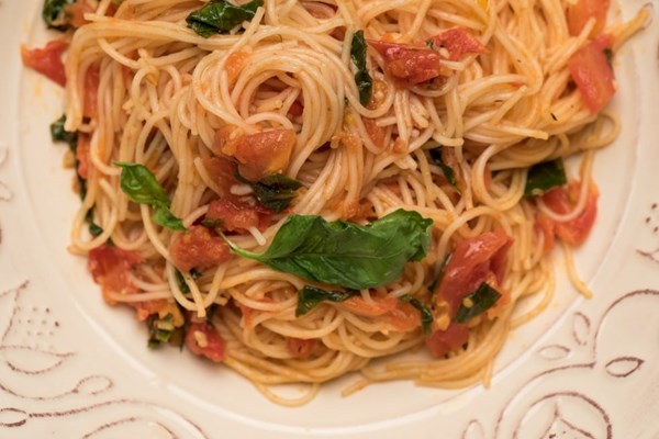 Perfect pomodoro sauce with capellini