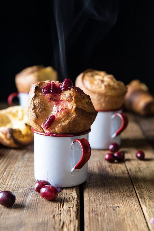 Perfect popovers with cranberry butter