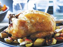 Perfect roast chicken dinner in one hour