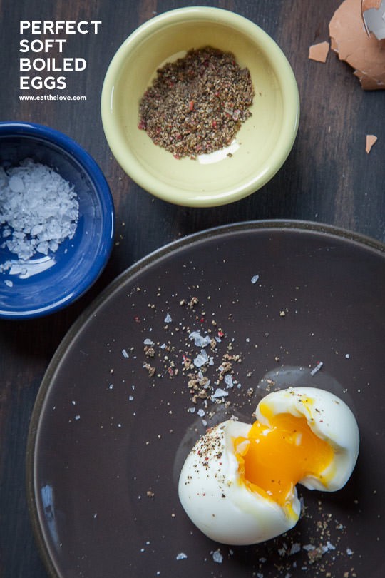 Perfect soft boiled egg
