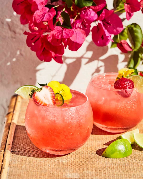 Perfect strawberry jalapeño margaritas