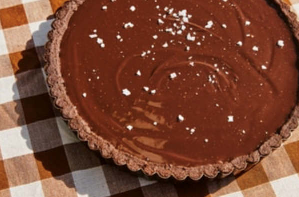 Perfect tangy chocolate tart