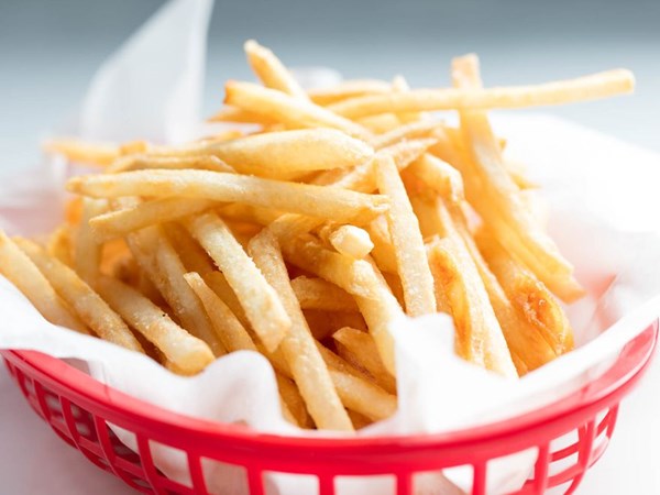 Perfect thin and crispy french fries