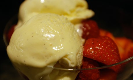 Perfect vanilla ice cream
