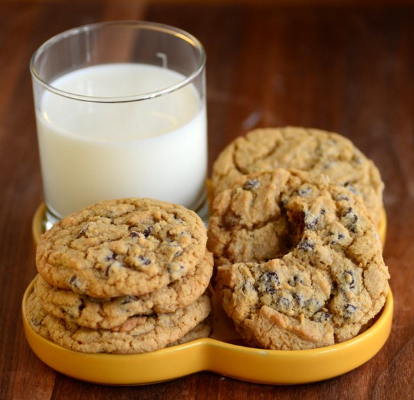 Perfect whole wheat chocolate chip cookies