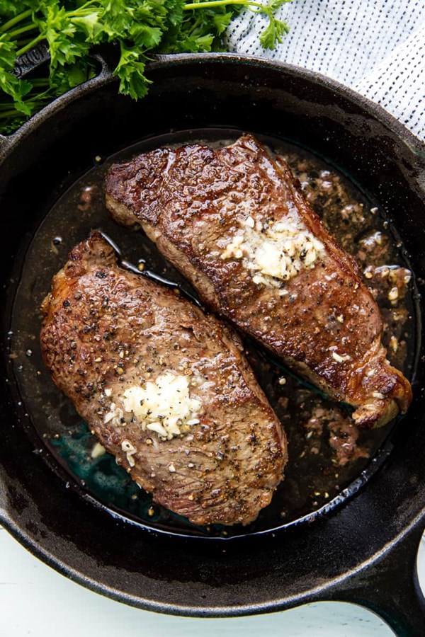 Perfectly cooked steak