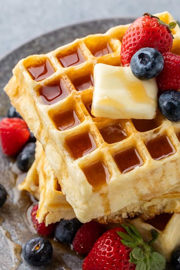 Perfectly easy homemade waffles