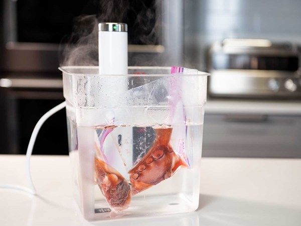 Perfectly tender sous vide octopus
