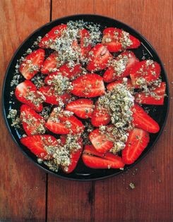 Périgord strawberries with mint sugar & sweet wine Chantilly