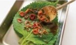 Perilla leaves marinated in seasoned soy sauce