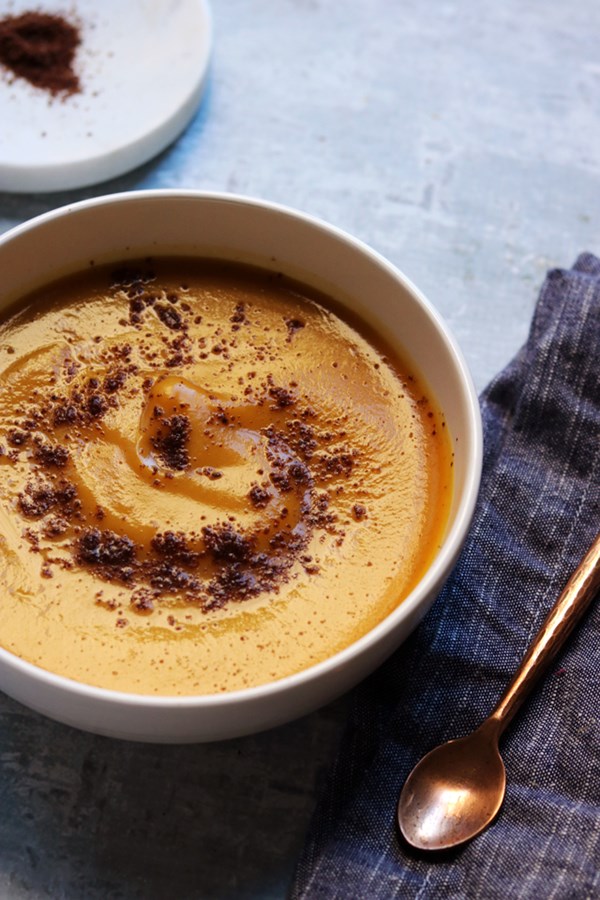 Persian butternut squash and sweet potato soup