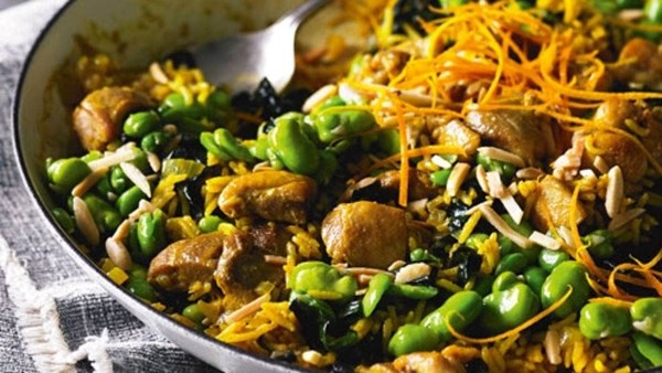 Persian chicken pilaf