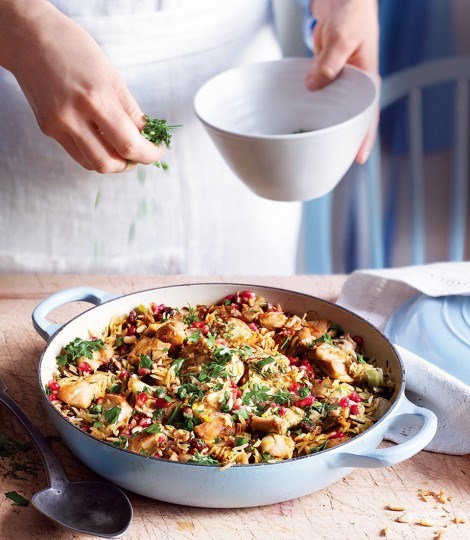 Persian chicken pilaf