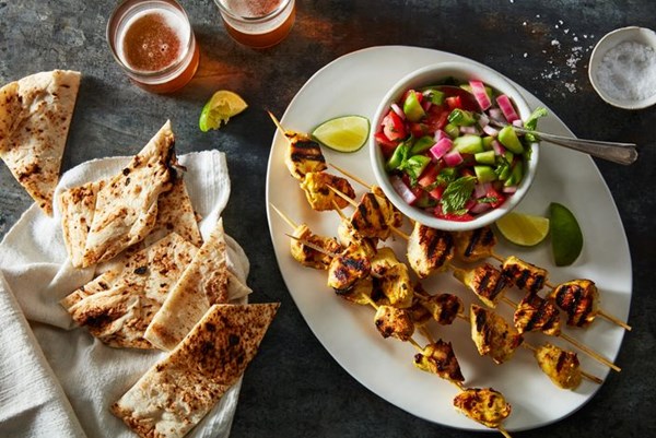 Persian grilled chicken kabobs (Joojeh kabab)