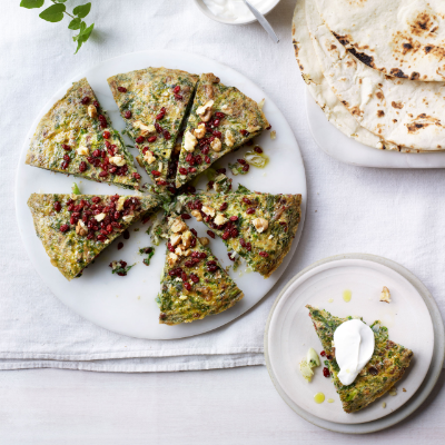 Persian herb frittata (Kuku sabzi)