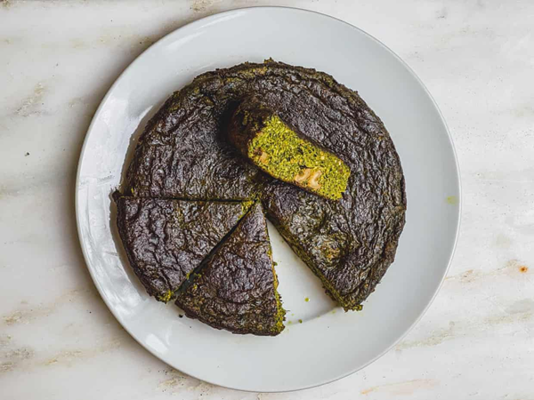 Persian herb omelette (Kuku sabzi)