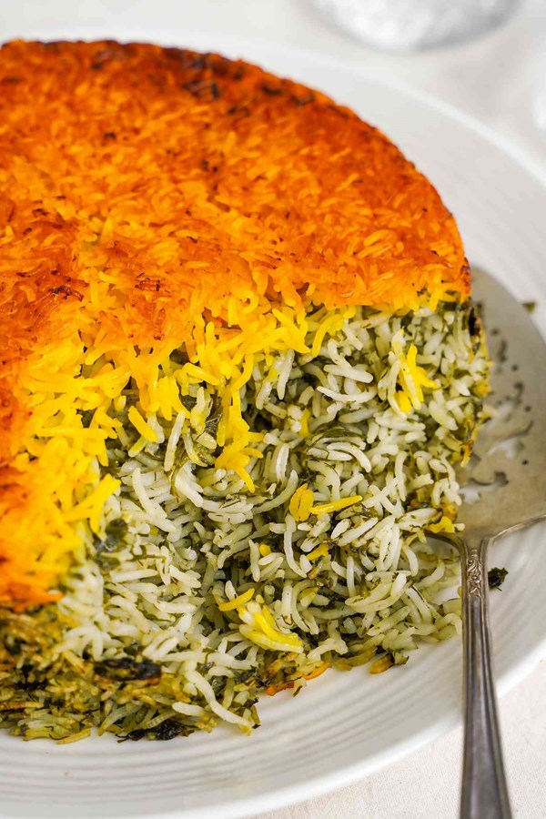 Persian herb rice (Sabzi polo)