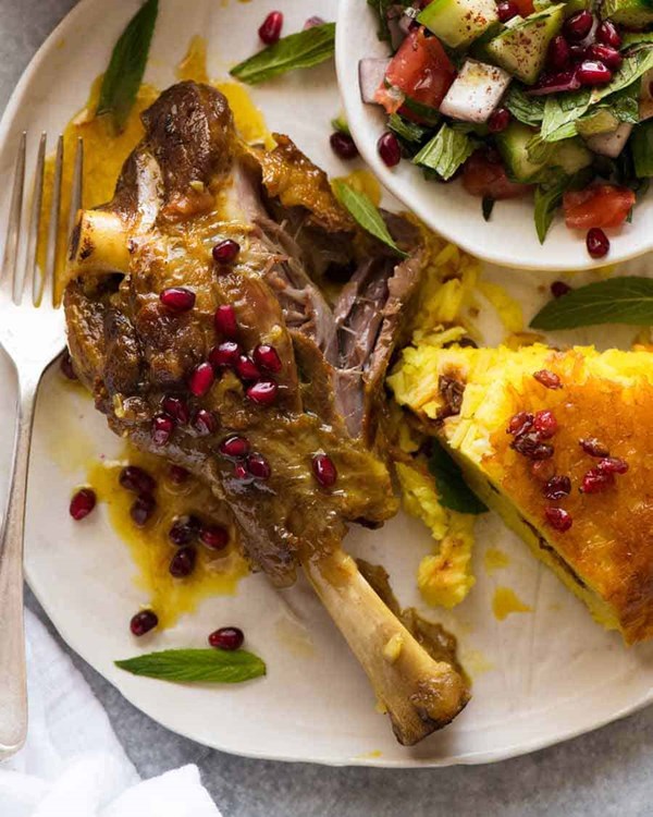 Persian lamb shanks