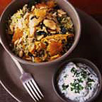 Persian saffron pilaf