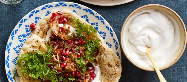 Persian-style jackfruit wraps