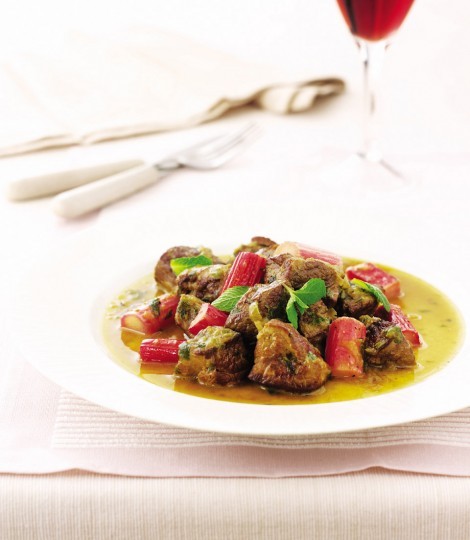 Persian-style lamb and rhubarb stew