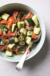 Persian tomato and cucumber salad (Shirazi salad)