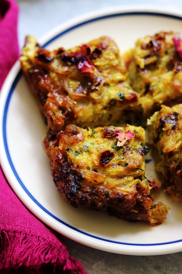 Persian zucchini frittata (Kookoo kadoo)