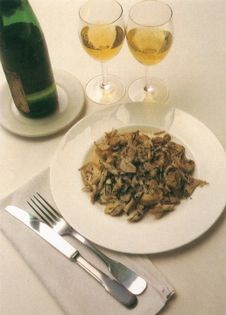 Persillade of sole and sliced artichokes