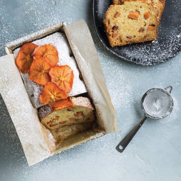Persimmon and citrus quick bread