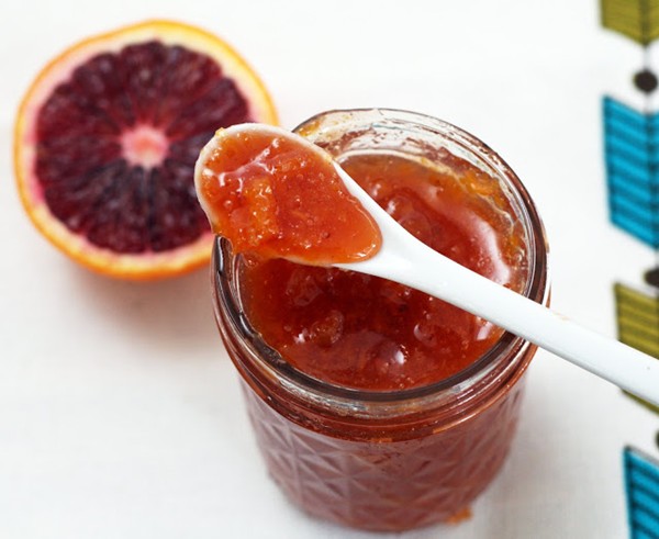 Persimmon blood orange jam