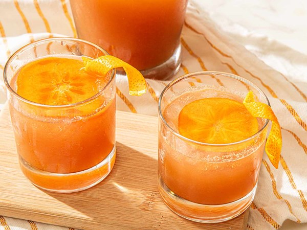 Persimmon old-fashioned