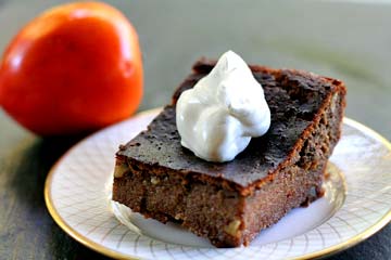 Persimmon pudding cake