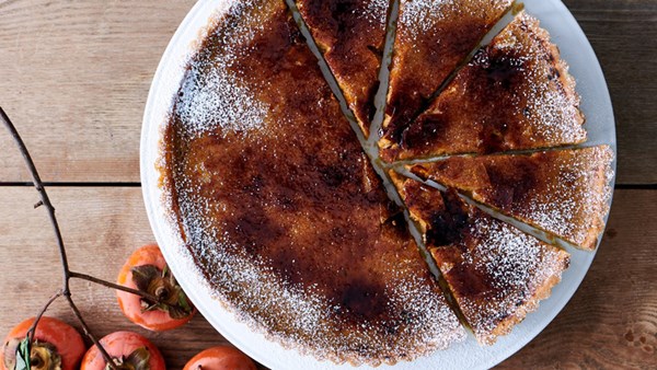 Persimmon tart