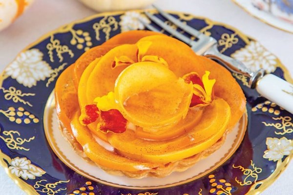 Persimmon tartlets