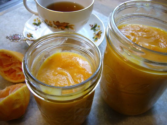 Persimmon yuzu curd