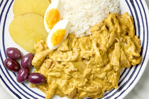 Peruvian chicken chili (Aji de gallina) 
