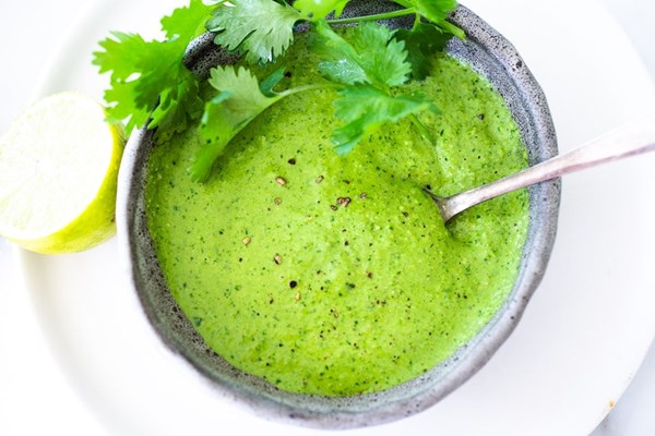 Peruvian green sauce (Aji verde)