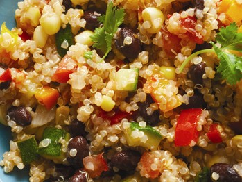 Peruvian quinoa and vegetable salad