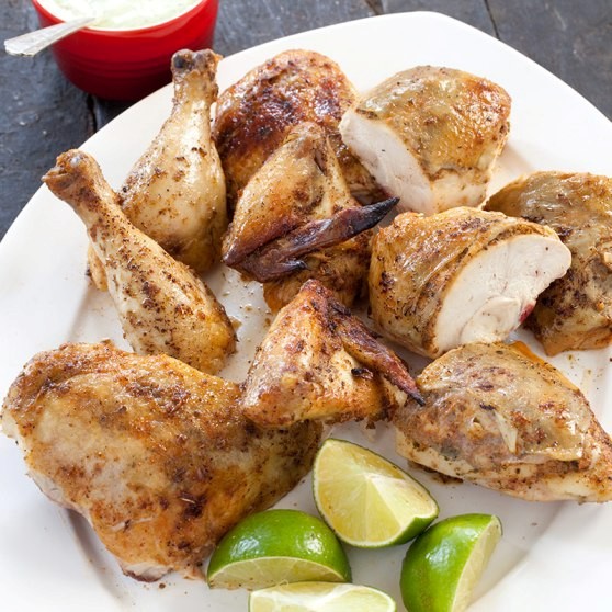 Peruvian roast chicken with garlic and lime