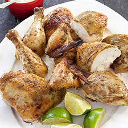 Peruvian roast chicken with garlic and lime