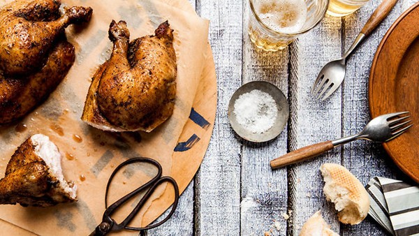 Peruvian-style roasted chicken (Pollo a la braza Peruano)